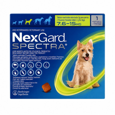 Nexgard Spectra 7.6 - 15 kg.