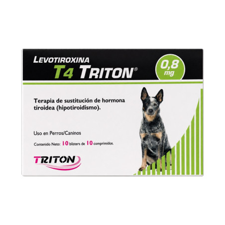 Levotiroxina 0.8 mg 100 Tabletas (T4 Triton)