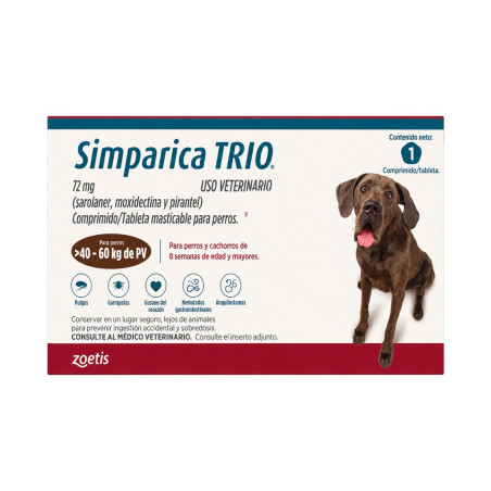 Simparica Trio 40 a 60 kg